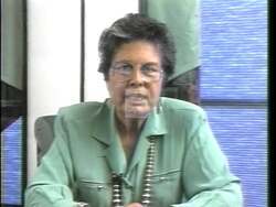 ["The 1992 political ad for Democratic Party candidate Ada Deer showcases her as a determined and integral leader. Scenes include Deer speaking confidently to supportive crowds at various events and standing resolutely in an urban setting. The ad emphasizes her grassroots appeal and steadfast commitment to her campaign ideals."]