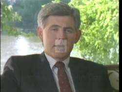 ["In a 1992 campaign ad, Democratic candidate John W. Cox passionately speaks at various rallies, emphasizing electoral honesty, voter involvement, and the restoration of trust in government. Addressing engaged crowds and framed by American flags, he advocates for responsible governance and transparent election campaigns to foster national trust and ensure integrity."]