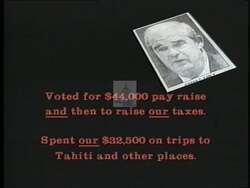 ["The 1992 political TV ad for Republican candidate Peter I. Blute features a series of critical takes on incumbent Joe Early, underscoring Earlys perceived ineffectiveness. Peter Blute is presented as a hardworking and dedicated alternative, committed to bringing improvement to Congress. The ad vividly portrays Blute as a confident and capable candidate, equipped with a solid work ethic and a strong leadership profile, appealing for change and active engagement in Congress."]