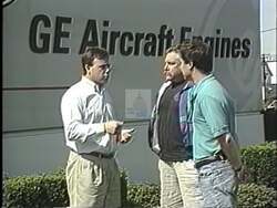 ["In her 1992 campaign ad, Republican Sandy Tennant advocates for economic growth and job creation, questioning congressional efficiency. She connects with voters through direct addresses, emphasizing her commitment to revitalizing industry and supporting local economies. Visuals of industrial and fishing sectors underscore her focus, while personal touches and citizen support convey her relatability and dedication."]