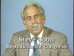 ["The 1992 political TV ad campaign for Republican candidate Steve Sohn focused on criticizing his opponent, Ed Markey, for fiscal irresponsibility and tax increases. Steve Sohn presented himself as a proponent of government reform, financial responsibility, and transparency. Throughout the ad, he emphasized the need for accountability, pledging specific changes including limited terms in Congress and a commitment to tackle unnecessary government spending. His messages were conveyed through direct addresses to the audience, reinforcing his seriousness about reform."]
