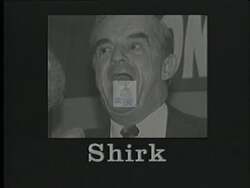 ["In the 1992 political TV ad for Republican candidate Peter I. Blute, scenes contrast political figures, highlighting Blute's diligence and financial responsibility against opponent Joe Early's questionable history. The ad features footage of debates, showcasing Blute as confident and determined, while positioning his adversary in a less favorable light."]