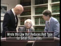 ["In the 1996 political TV ad, Independent Party candidate Bernie Sanders passionately advocates for the needs of working families and promotes his commitment to reform and community-focused leadership. Straying from party politics, he emphasizes his achievements in Congress and his dedication to representing the interests of workers, advocating for policy changes and challenging special interests, all while underscoring his independent approach to politics."]