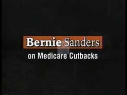 ["In a 1996 political TV ad, Independent candidate Bernie Sanders fervently criticizes fiscal policies favoring the wealthy, particularly the allocation of tax breaks and excessive military spending at the expense of essential social services for seniors. Sanders passionately advocates for fair budget priorities that emphasize dignity and security for the elderly."]
