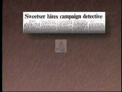 ["Bernie Sanders' 1996 presidential campaign ad features him speaking confidently across several scenes, emphasizing a positive, honest approach in contrast to his opponents' negative tactics. The ad highlights his integrity, with Sanders advocating for issue-focused politics against a backdrop of Vermont landscapes and campaign posters. He exudes sincerity and poise throughout."]