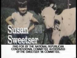 ["In her 1996 presidential campaign ad, Republican candidate Susan W. Sweetser presented herself confidently, passionately advocating for justice and legislative reform. With Vermont's landscapes as her backdrop, she engaged audiences, sharing her legislative achievements and vision. The ad portrayed her as a resilient, dedicated public servant committed to representing her constituents."]