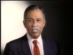 ["In the 1996 political TV ad, Republican candidate Henry Bonilla conveyed a message of integrity and trustworthiness by prominently featuring a \"commitment card.\" Throughout the ad, various scenes depict him and a woman in a suit handling the card as a symbol of transparency and accountability. They both assure voters of their dedication to maintaining these values, aiming to bolster electoral confidence and encourage ongoing support."]