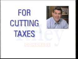 ["In a political TV ad for Bob Riley's 1996 presidential campaign, Riley is depicted as an ethical, conservative, tax-cutting businessman. In contrast, his opponent, Ted Little, is portrayed negatively as a tax-raising, corrupt liberal politician. The ad emphasizes contrasts in ethics, tax policies, and political ideology, presenting Riley favorably."]