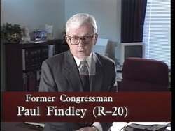 ["In the 1996 political TV ad, Paul Finley strongly endorses Republican candidate Karl Oblinger for Congress. Across multiple scenes, Finley emphasizes Oblingers hard work, compassion, dedication, and effectiveness in government. The ads consistent message portrays Oblinger as a committed and successful public servant advocating compassionate conservatism."]