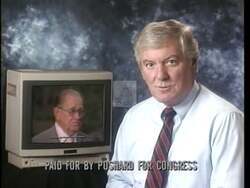 ["In the 1996 campaign ad, Democratic candidate Glenn Poshard emphasizes his commitment to trust, integrity, and accountability in governance. He presents himself as a dedicated and sincere politician, aiming to reinforce his dedication to public service and fair governance. The ad features scenes of Poshard engaging with the audience, speaking at a podium with a patriotic background, and highlighting endorsements from supporters like Lester McFadden, enhancing his image as a trustworthy and committed public servant."]