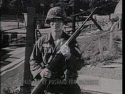 ["In a poignant 1996 political TV ad, Democratic candidate Glenn Poshard highlights his lifelong commitment to children's welfare. Featuring scenes of Poshard reflecting on his experiences with orphans during the Korean War, the ad emphasizes his enduring dedication, from his military service to his congressional role, with visuals of him engaging with children and speaking passionately to an audience. The emotional ad aims to showcase Poshard's compassionate leadership and integrity."]