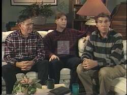 ["In the 1996 campaign ad, Ernest James Istook focuses on family and values, featuring his family across three generations. They intimately discuss their deep-rooted commitment to public service and shared aspirations for a better America, highlighting goals like societal improvement and fiscal responsibility, emphasizing the importance of mutual respect and continuity of values."]