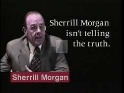 ["In the 1996 presidential campaign ad against Republican candidate Leroy Pittman, Cheryl Morgan is depicted making multiple misleading statements about Pittman's record and intentions. The ad sequences illustrate Morgan's deceptive claims contrasted with evidence of Pittman's integrity and dedication to community service, while also highlighting the dishonest tactics used by Morgan."]