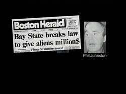 ["The 1996 political TV ad for Republican candidate Edward Teague captures a series of emotional scenes featuring groups of concerned citizens. It emphasizes political distrust and focuses on challenging the integrity and past decisions of Phil Johnston, who is running for Congress. The ad effectively stokes viewer concerns about Johnston's controversial political record."]