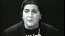 ["The political TV ad from John Walter Olver's 1996 campaign predominantly targets Jane Swift. It criticizes her for aligning with radical views on abolishing the Department of Education, showing multiple instances where she ostensibly contradicts previous claims of holding more moderate positions. The ad suggests that Swift's actions align with extremist perspectives, contrary to her public assertions."]