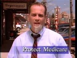 ["The 1996 political TV ad for Democratic candidate Rick Weiland heavily featured patriotic imagery, with multiple scenes of American flags and community involvement. The ad aimed to convey a strong message of unity, tradition, and the need for political reform, symbolized through the act of hanging and raising flags in small town settings. The emphasis on patriotism and grassroots activism underlined Weilands campaign themes of change and community service."]