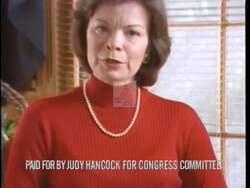 ["In her 1996 presidential campaign ad, Democratic candidate Judy Hancock emphasizes her commitment to sensible financial governance, critiquing the extreme policies of Newt Gingrich. Speaking directly to viewers, she advocates for common-sense budget balancing and financial policies, positioning herself as a grounded alternative focused on realistic and fair congressional management."]