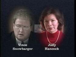 ["In the 1996 campaign ad, Democratic candidate Judy Hancock is portrayed positively engaging with communities, highlighting her supportive policy plans. The ad contrasts this with unfavorable depictions of her opponent Vince Snowbarger's policies, suggesting a stark difference in priorities and impact on the population."]