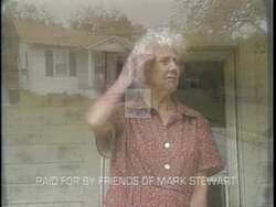 ["The 1996 political ad from Democratic Party candidate Mark Stewart poignantly illustrates the dire effects of policy decisions on elderly Americans. Through a series of heartrending scenes, an elderly woman is repeatedly shown anxiously awaiting meal deliveries that never arrive, symbolizing neglect and the significant impact of political choices on seniors' welfare and loneliness."]