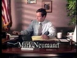 ["The 1996 political TV ad for Republican candidate Mark Neumann showcases his commitment to fiscal responsibility and budget cuts. Through various scenes, Neumann is portrayed addressing audiences, presenting to Congress, and working diligently in an office setting, emphasizing his dedication to reducing government waste and managing public funds effectively."]