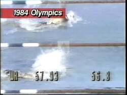 ["In a 1996 political TV ad, Olympic gold medalist Mary T. Maher enthusiastically endorses her sister, Ann Northup, for Congress. Multiple scenes feature Maher proudly holding the American flag and expressing heartfelt pride in supporting Northup's candidacy, emphasizing a patriotic message intertwined with familial support and Olympic success."]