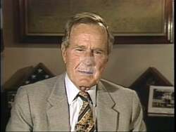 ["The 1996 political TV ad for Republican Party candidate Julius Ceasar Watts features a series of scenes with him passionately speaking to various audiences, including Congress. Watts emphasizes leadership, dedication to American values, and hope, consistently backed by imagery of the American flag, aiming to inspire voters with a vision of unity and strength."]