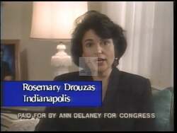 ["In the 1996 Ann Delany campaign ad, Joe, an 18-year-old high school graduate, grapples with the challenge of funding his college education. Amidst scenes of worry and contemplation in a modest family setting, hopeful moments arise as Joe explores his educational options. Ann Delany appears, advocating for improved education funding, aligning her political platform with the aspirations and concerns of young adults like Joe."]