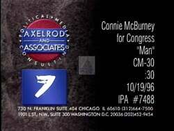 ["In the 1996 political TV ad for Democratic Party candidate Connie McBurney, scenes depict middle-aged and elderly voters expressing concern and disappointment with politician Greg Ganske. The ad shows voters in modest settings, directly addressing the camera about unfulfilled political promises and contrasting voting records. These visual elements emphasize voter disillusionment with current political representatives."]