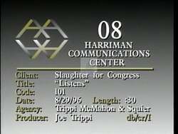 ["The 1996 presidential campaign ad for Democratic candidate Louise McIntosh Slaughter highlights her dedication to children and education. The ad showcases Slaughter engaging thoughtfully with children, constituents, and passionately advocating in Congress for educational and welfare reforms. Scenes depict her warmth and attentive interactions, underscoring her commitment to improving children's lives and community welfare."]