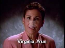 ["In a 1992 political TV ad, Democratic candidate Virginia Yrun passionately advocated for universal health insurance. Featuring multiple scenes where Yrun speaks directly to the camera, the ad highlights her determination and concern about Americas healthcare crisis. Yrun, a health professional, uses various campaign settings to emphasize the importance of her healthcare reform agenda."]