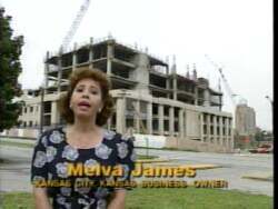 ["In the 1992 political TV ad, Republican candidate Jan Meyers showcases her leadership and achievements. Staged across various community and professional backdrops, including a new federal courthouse, Meyers speaks confidently about local improvements in Kansas City, Kansas, emphasizing job creation, civic projects, and community development, aiming to resonate with her audience's sense of progress and unity."]