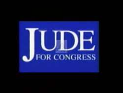 ["In the 1996 presidential campaign ad, Republican Tad Jude emphasizes family values and tax relief. Filmed in a suburban setting, Jude, dressed casually, intertwines discussions about lower taxes with scenes of him fixing a bike with a child, symbolizing approachability and dedication to improving everyday American lives. He consistently prompts viewers to vote."]