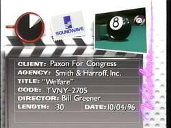 ["In the 1996 campaign ad, Republican Bill Paxon advocates passionately for welfare reform. Speaking at different congests and rallies, he emphasizes the need for stringent welfare policies and workforce requirements. Paxon portrays himself as a determined leader, ready to challenge political norms and push for legislative change, symbolized by his confident addresses across various patriotic settings."]