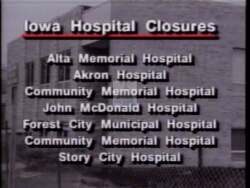 ["In his 1996 political TV ad, Congressman Greg Ganske is portrayed as a staunch advocate for equitable Medicare funding, particularly for rural Iowa. The ad shows Ganske passionately speaking in Congress and addressing local audiences in hospitals, focusing on his commitment to defending Iowa's healthcare facilities from unfair Medicare cuts."]