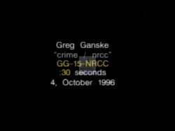 ["In the 1996 political TV ad for John Greg Ganske's presidential campaign, the focus is predominantly on Ganskes legislative contributions toward crime and safety. The ad likely aims to paint Ganske as a proactive and dedicated figure in addressing key issues, resonating with the electorates concerns over security and law enforcement measures. Without specific details or actual scenes from the ad, the emphasis on these core themes suggests a campaign seeking to establish trust and competence."]