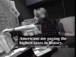 ["The 1996 political TV ad for Republican candidate George R. Nethercutt showcases a middle-class family enjoying a beach vacation, highlighting themes of responsible fiscal policy, tax cuts, and financial planning. The ad symbolizes the rewards of hard work, savings, and family values, contrasted with current economic burdens, emphasizing financial freedoms and sturdy middle-class ethics."]