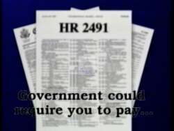 ["The 1996 political TV ad targeting Democratic Party candidate Anti-Helen Chenoweth focuses on her voting record's negative impact on elderly financial security. Throughout the ad, scenes depict worried elderly couples surrounded by financial documents, emphasizing fears over nursing home costs and financial burdens. Urgent text overlays call for viewers to acknowledge and act against Chenoweths policies that presumably exacerbate these issues."]