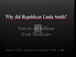 ["The 1996 political TV ad for Democratic candidate Brian Baird showcased scenes of concerned citizens, emphasizing worries about healthcare, education, and financial stability. Baird interacts with voters, positioning himself as a middle-class advocate, contrasting sharply with negative portrayals of his opponent, Linda Smith, highlighting her controversial decisions and votes."]