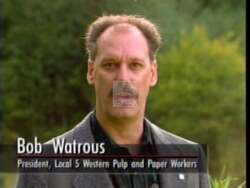 ["In the 1996 campaign ad, union president Bob Watrous passionately endorses Democratic candidate Brian Baird for Congress. Throughout the ad, Watrous criticizes Republican opponent Linda Smiths policies, questioning her integrity, honesty, and commitment to issues like timber jobs and education. Watrouss endorsements emphasize his strong support for Baird's candidature."]