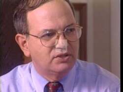 ["In a gripping 1996 campaign ad for Jonas Martin Frost, dramatic scenes unfold highlighting political conversations, notably between Ed Harris and Newt Gingrich, symbolizing close political alignment. The ad also poignantly addresses concerns about budget cuts affecting senior citizens, with a citizen voicing distrust towards Harris and support for Frost's stance on preserving Medicare."]