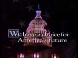 ["In the 1996 presidential campaign ad, Democratic candidate John Pouland criticizes high U.S. defense spending in Europe and Japan, advocating for these regions to contribute more to their own defense costs. Throughout the ad, scenes showcase Pouland debating with Pete Sessions, emphasizing the need for financial balance and promoting economic fairness by reducing America's budgetary contributions abroad."]