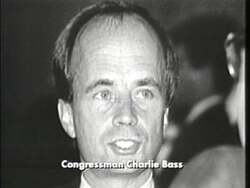 ["The 1996 political ad for Deborah Arnesen features a striking comparison between Charlie Bass and Dr. Jekyll/Mr. Hyde, illustrating Bass's dramatic political shift towards radical policies akin to Newt Gingrich's controversial decisions. The ad utilizes grainy, black-and-white imagery and transformation effects to symbolize this unsettling metamorphosis, emphasizing a critical tone against Bass's alignment with Gingrich."]