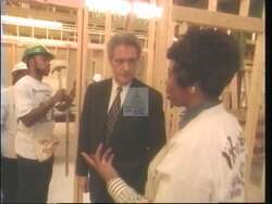 ["The 1996 political TV ad for Democratic Party candidate Bill Coyne showcases his dedication to job creation, education, and social programs. Speaking at various podiums and in office settings, Coyne highlights his accomplishments in securing funding and advocating for community support, healthcare, and tech jobs, presenting himself as a results-driven congressman committed to impactful policies."]