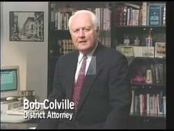 ["In a 1996 political TV ad, Bob Colville strongly defends Democratic candidate Bill Coyne against opponent Dan Cohen's misleading claims regarding crime policies. Colville, speaking directly to the camera in various settings, continuously refutes the attack ad, endorsing Coyne's effective crime legislation and funding efforts, and highlights Coyne's commitment to fighting crime."]