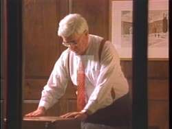 ["In the 1996 political TV ad for Democratic Party candidate Joe Keefe, scenes consistently show an elderly worker in an office setting, manifesting deep concern and worry about the security of his pension amidst legislative changes. The ad emphasizes the threat to pension stability, underscoring the need for protective legislative action to ensure financial security and future stability for seniors. Various shots focus on the man's distressed expressions, aiming to evoke empathy and highlight the urgency of safeguarding pension funds against congressional threats."]