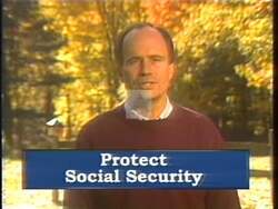 ["In the 1996 political TV ad for Charles Foster Bass, the Republican candidate addresses the camera in a serious tone, countering the claims made by labor unions in their attack ads. He emphasizes his legislative record, particularly his efforts to protect Medicare, pensions, and student loans, and discredits the misleading tactics used by the unions."]