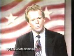 ["In a 1996 campaign ad for Brian Phillip Bilbray, Peter Navarro expresses regret over past negative campaigning. He highlights his shift towards more ethical political practices while accusing opponents of continuing to use smear tactics. The ad significantly focuses on Navarro's remorse and his call for a cleaner campaign approach."]