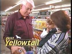 ["In his 1996 political TV ad, Democratic candidate William Petzoldt Yellowtail addresses viewers against picturesque Montana landscapes, advocating for fiscal and budget reforms. He emphasizes the necessity of congressional spending responsibility, domestic investment prioritization over international aid, and a change in U.S. spending priorities to ensure financial prudence and effective governance."]