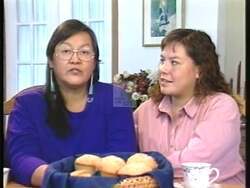 ["In the 1996 political TV ad, supporters Betty Peck and Jeannie Eder endorse Democratic candidate William Petzoldt Yellowtail for Congress. They criticize opponent Rick Hill for negative campaigning and emphasize Yellowtail's positive campaign strategies, urging viewers to choose respect and optimism in their political support."]