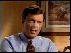 ["In a 1996 TV ad, Republican Jon Lynn Christensen passionately promotes his political platform for Nebraska. He emphasizes his advocacy for safer streets, balanced budgets, and quality education. The ad showcases his achievements and a commitment to continue his efforts in Washington, aiming for a safer, more prosperous future."]